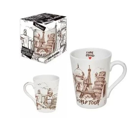 Imagem de Caneca De Cerâmica I Love Travel