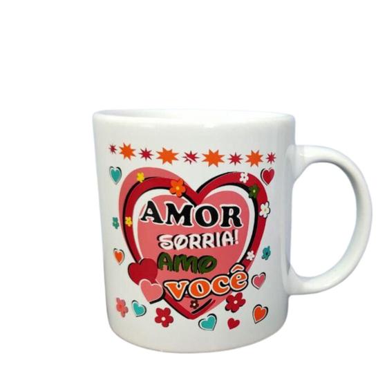 Imagem de Caneca De Cerâmica Love 340 Ml Te Amo Modelo:Sorria