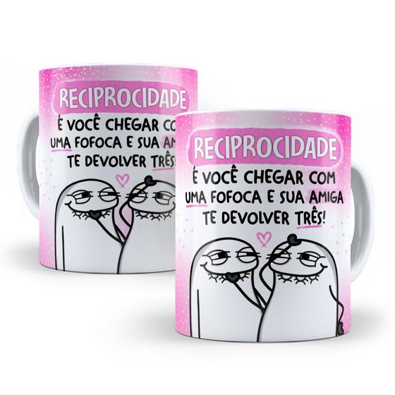 Imagem de Caneca de Cerâmica Personalizada 325ml Flork Amigas