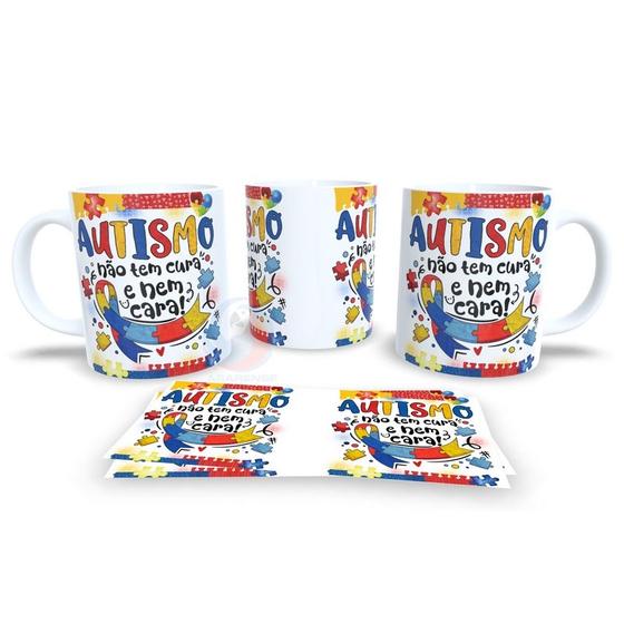 Imagem de Caneca de Cerâmica Personalizada Autista Autismo - Modelo 785011