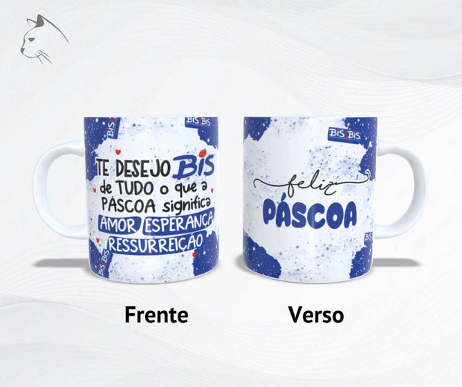 Imagem de Caneca de cerâmica - Te desejo BIS de tudo o que a páscoa significa