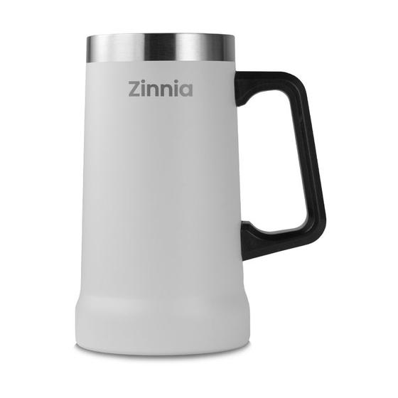 Imagem de Caneca de Cerveja Zinnia ZR110, 710ml, Branco, ZNC-ZR110-WH01