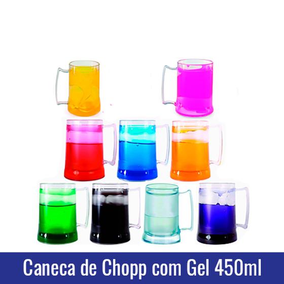 Caneca de chopp 450ml - gel Menor preço em Caneca de chopp 450ml - gel