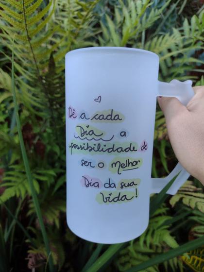 Imagem de Caneca de chopp 475ml com frase