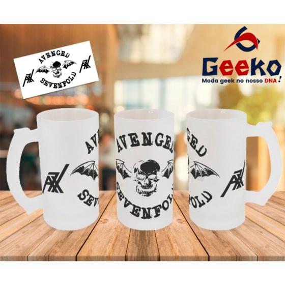 Imagem de Caneca de Chopp Avenged Sevenfold A7X Rock Geeko