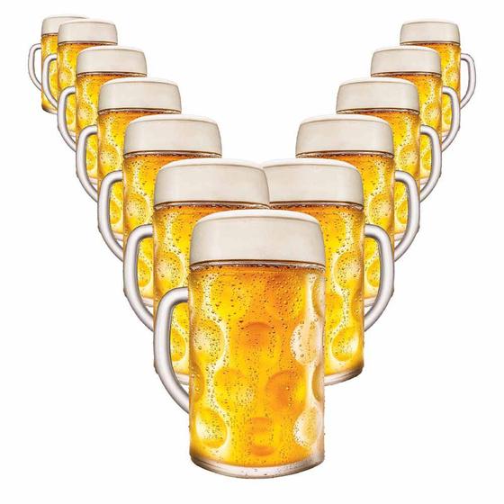 Imagem de Caneca de Chopp de Vidro Cerveja Mass Krug G Vidro 1250ml 12 Pcs