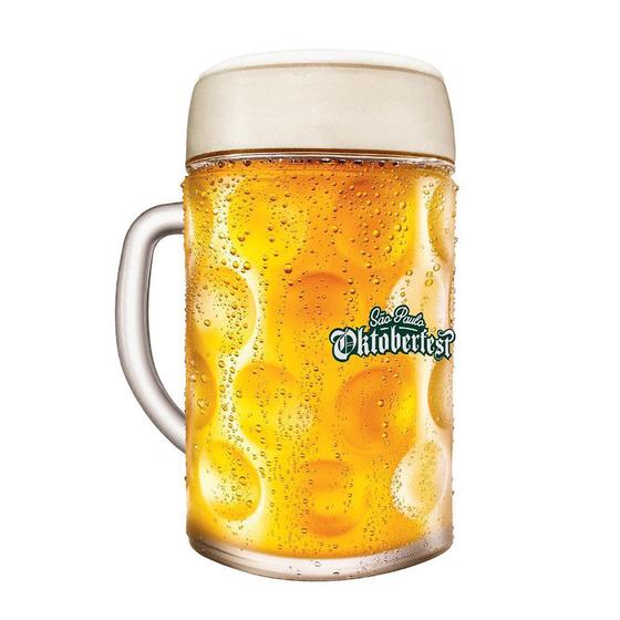 Caneca de Chopp de Vidro ou Cerveja Oficial Oktoberfest SP Ruvolo 1 Litro Menor preço em Caneca de Chopp de Vidro ou Cerveja Oficial Oktoberfest SP Ruvolo 1 Litro