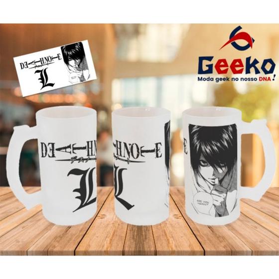 Imagem de Caneca de Chopp Death Note L Anime Geeko
