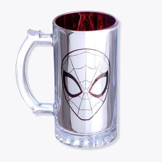 Imagem de Caneca de chopp eletrostática homem aranha - marvel