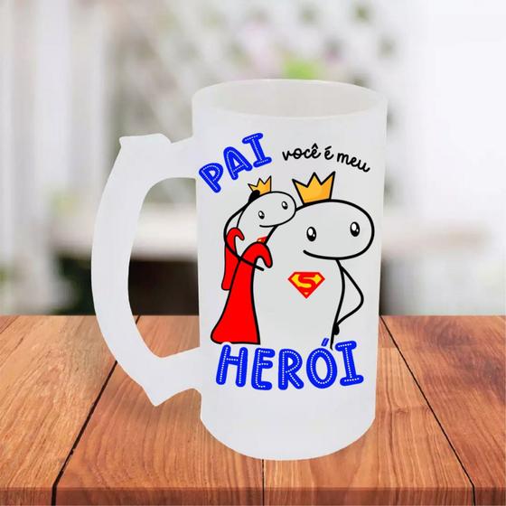 Imagem de Caneca De Chopp Jateada Personalizada Dia Dos Pais Flork Engraçada Diversos Modelos MEGA OFERTA