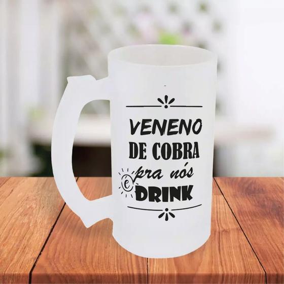 Imagem de Caneca De Chopp Jateada Personalizada Frases Engraçadas Amigo Parceiro Cachaceiros MEGA OFERTA!