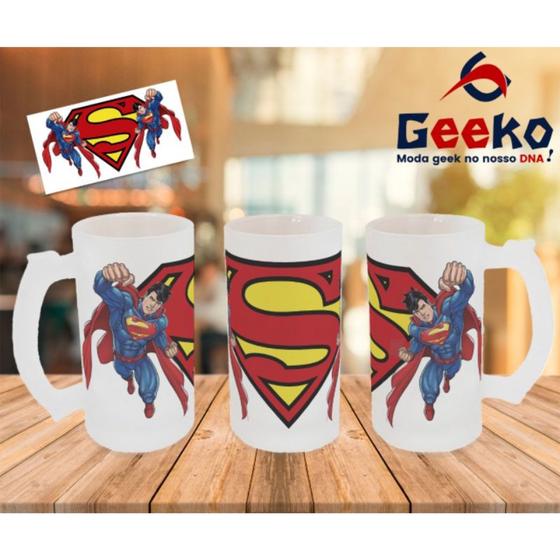 Imagem de Caneca de Chopp Superman Super-Homem Geeko