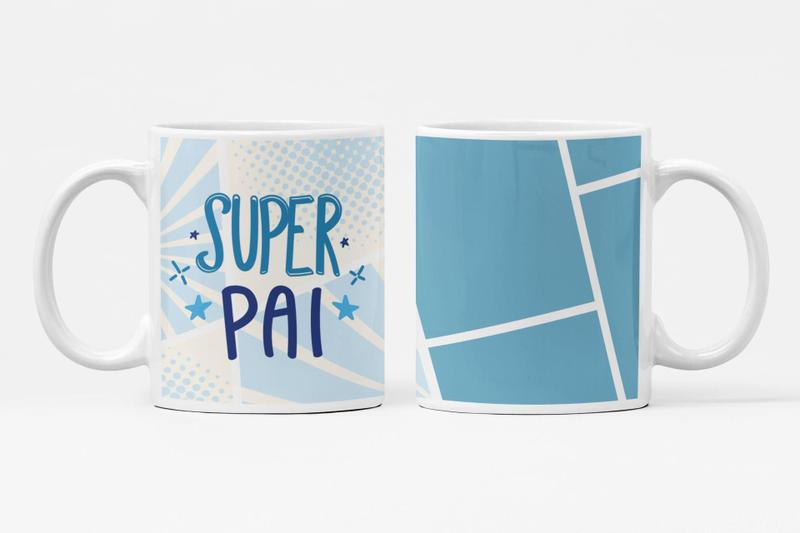 Imagem de Caneca de Dia dos Pais Personalizada Super Pai 325Ml Md21