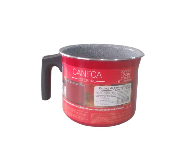 Imagem de Caneca De Ferver Leiteira Antiaderente Colorline 1,1L Yazi