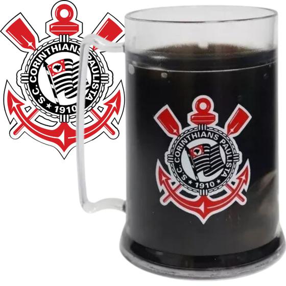 Imagem de Caneca De Gel Corinthians Futebol Clube Ideal Para Bebidas Geladas Presente Para Pai