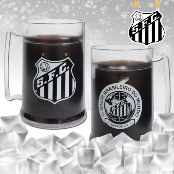 Imagem de Caneca De Gel Santos Oficial Mantém Sua Bebida Gelada Ideal Para Colecionador Presente Dia Dos Pais