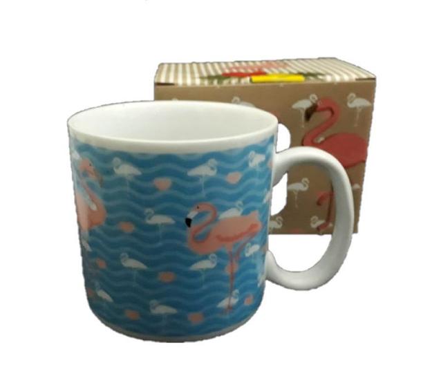 Imagem de Caneca de porcelana 300ml flamingos