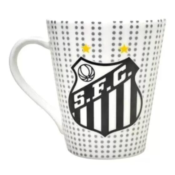 Imagem de Caneca de Porcelana 300ml Santos com Caixa Produto Oficial