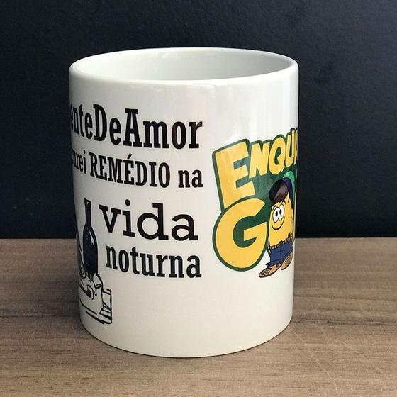 Imagem de Caneca de porcelana 320ml Música - "Doente de Amor" 325ml