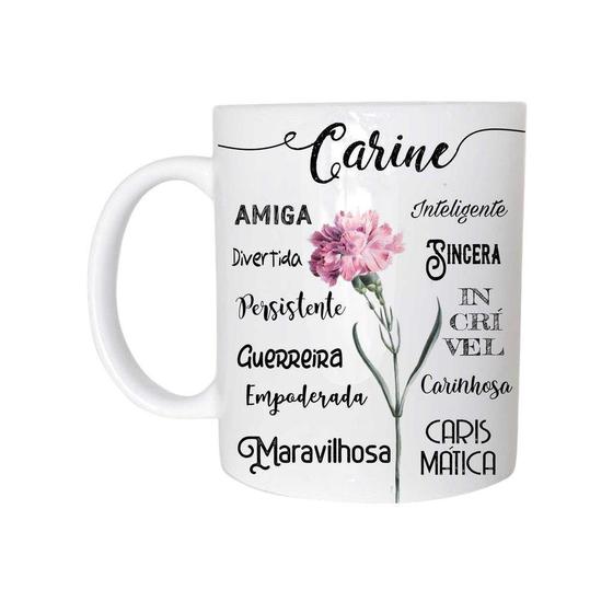 Imagem de Caneca de Porcelana 325ML Com Nome Flávia  Inativar