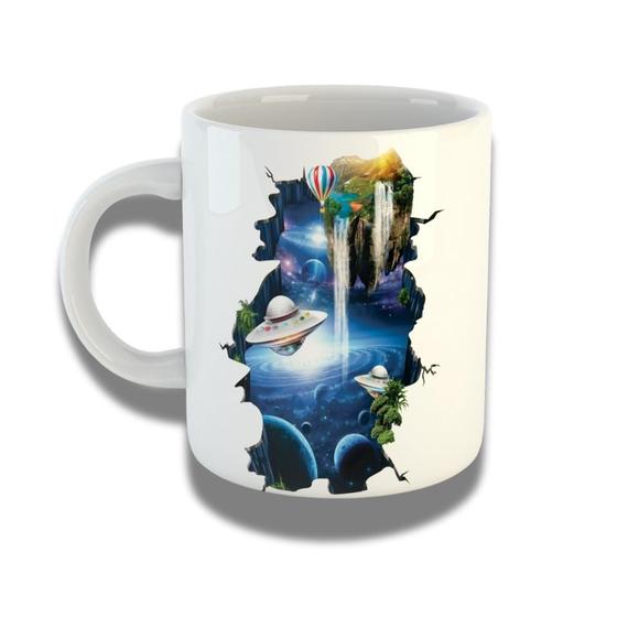 Imagem de Caneca de Porcelana 325ml Personalizada com Design 3D Exclusivo