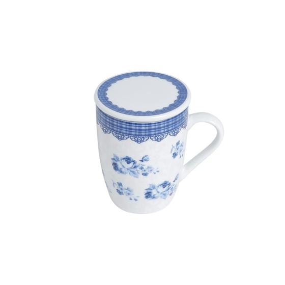 Imagem de Caneca De Porcelana  C/Tampa E Filtro Grécia 310M