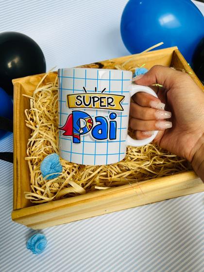 Imagem de Caneca de Porcelana  Dia dos pais - Super Pai