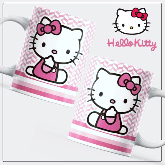 Imagem de Caneca de porcelana - Hello Kitty - Desenho rosa
