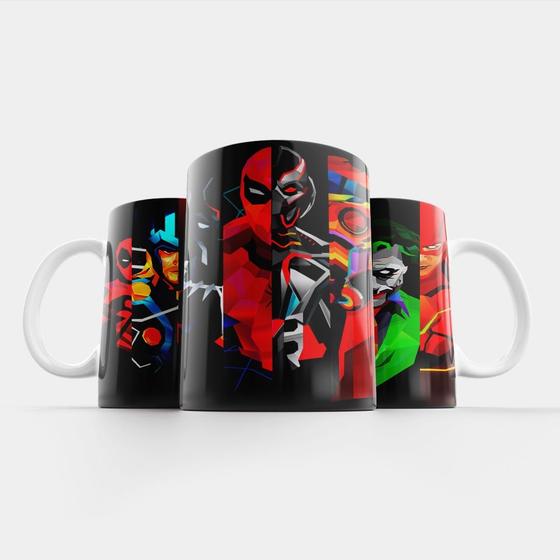 Imagem de Caneca de Porcelana Marvel x DC