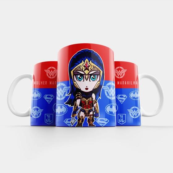 Imagem de Caneca de Porcelana Mulher Maravilha