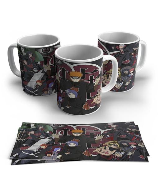 Imagem de Caneca de Porcelana Naruto Modelo 016 325ml Branca