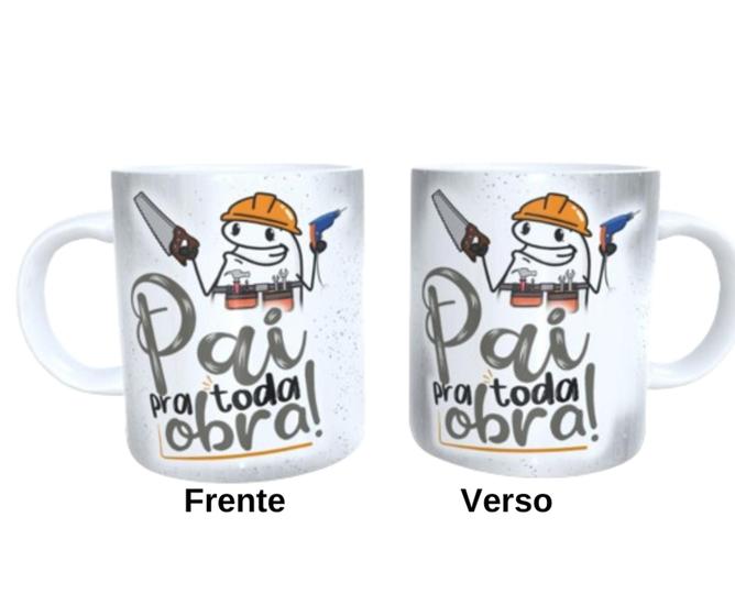 Imagem de Caneca de Porcelana - Pai pra toda obra! - Flork Dia dos Pais presente