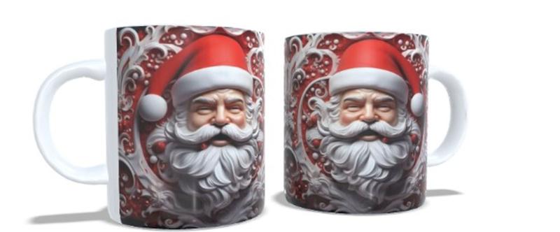 Imagem de Caneca de Porcelana Papai Noel 3d Natal