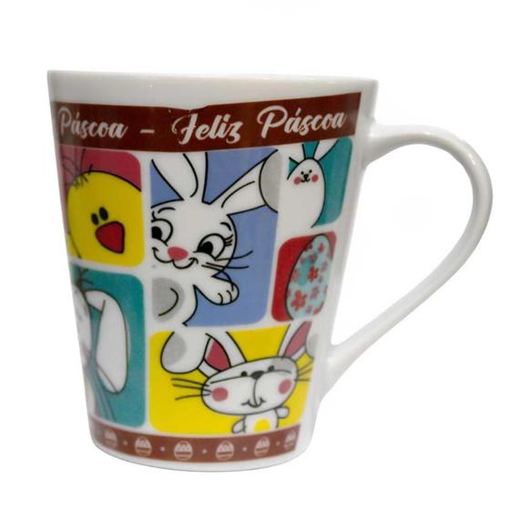 Imagem de Caneca de Porcelana Páscoa Com Caixa Catuaí 310ml - Amarelo