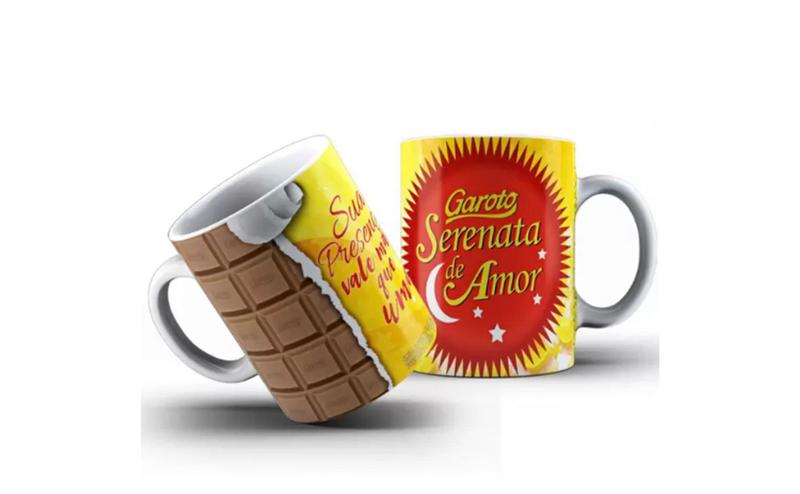 Imagem de Caneca de Porcelana Personaliza Serenata De Amor 300ml