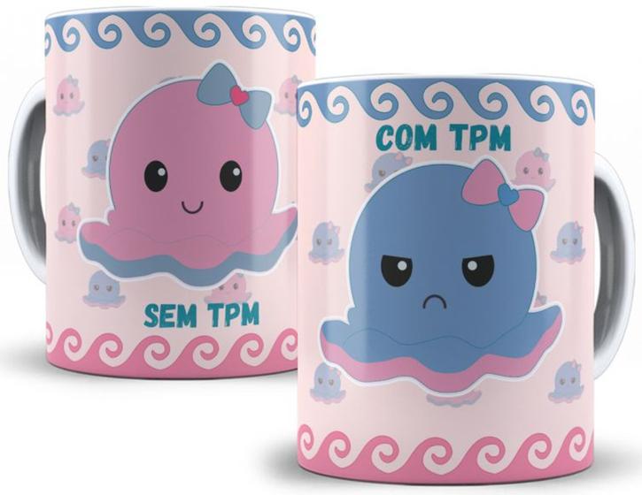 Imagem de Caneca de porcelana personalizada - engraçadas e divertidas, Polvo humor TPM