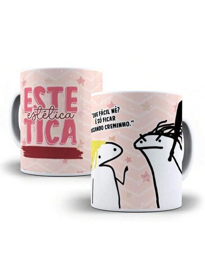 Imagem de Caneca de porcelana Personalizada Flork Profissão ESTETICA 325ml