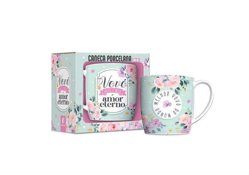 Imagem de Caneca de porcelana personalizada para avó 360ml - vovó na caixa para presente - dia das mães