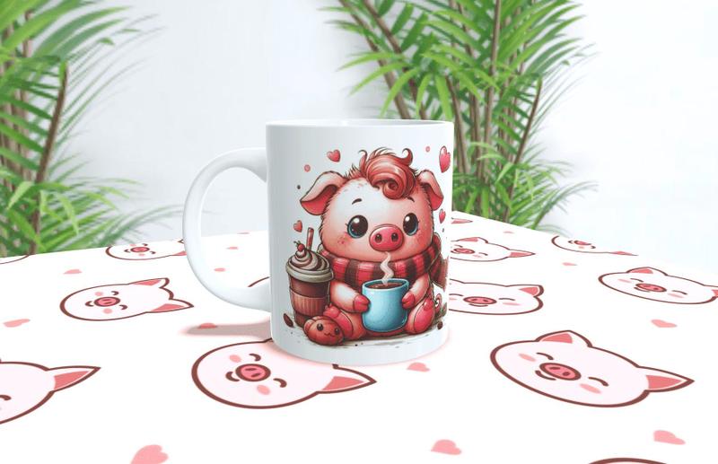 Imagem de Caneca de Porcelana Pig Porco 325ml