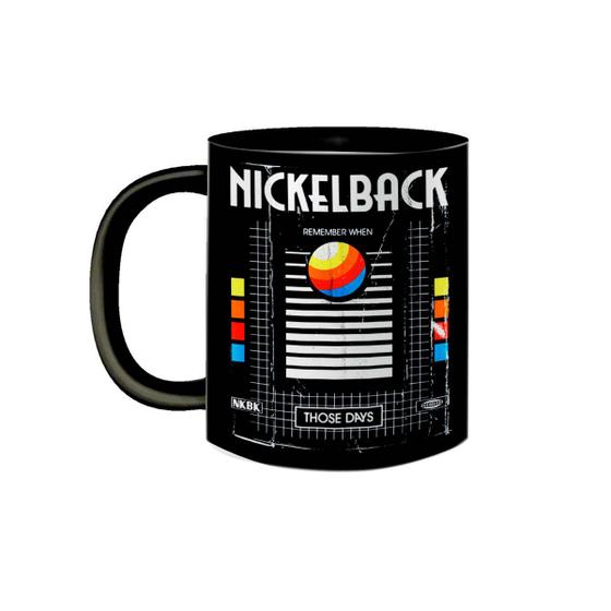 Imagem de Caneca de Porcelana Preta Banda Nickelback Those Days Rock