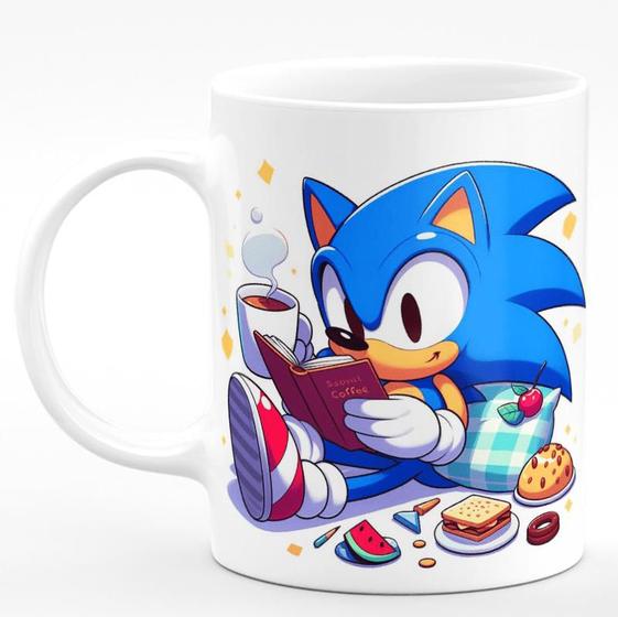 Imagem de Caneca de Porcelana Sonic the Hedgehog 325ml Bread with Coffee