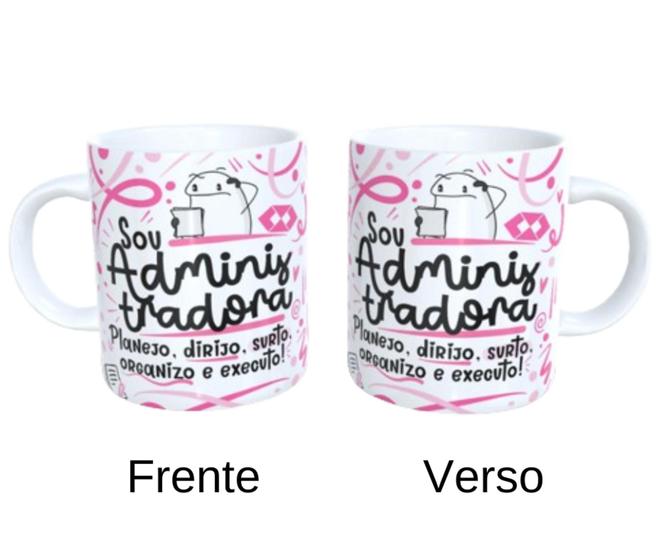 Imagem de Caneca de Porcelana - Sou Administradora - Flork Meme