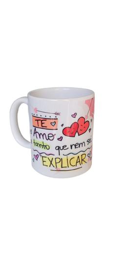 Imagem de Caneca de porcelana - te amo tanto que nem sei explicar