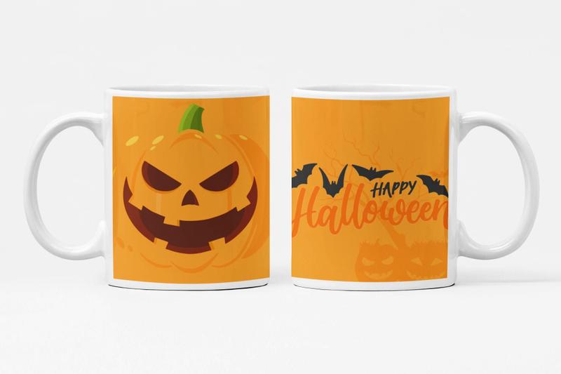 Imagem de Caneca de Porcelana Tema Halloween Dia das Bruxas 325ml