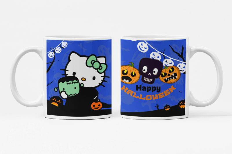 Imagem de Caneca de Porcelana Tema Halloween Dia das Bruxas 325ml