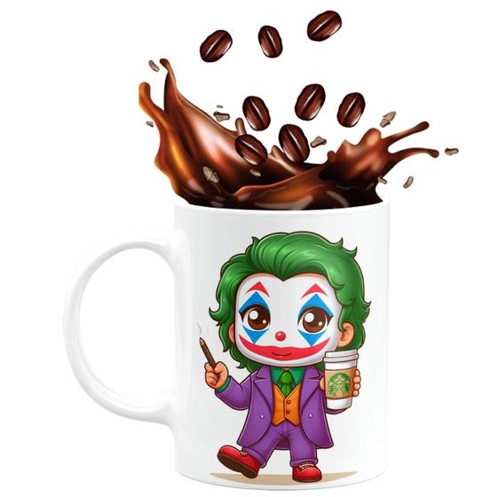 Imagem de Caneca de Porcelana The Joker 325ml Coffee Cigarette