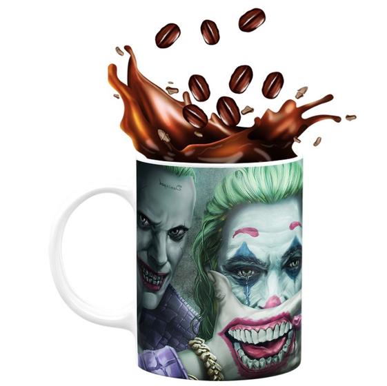 Imagem de Caneca de Porcelana The Joker 325ml Coringa Hand Smiling