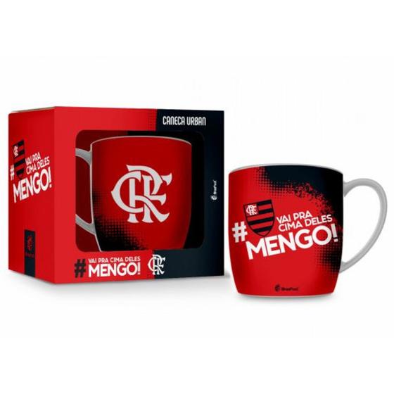 Imagem de Caneca de Porcelana Urban - 360ml - Flamengo - Brasfoot