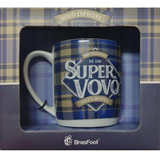 Imagem de Caneca de Porcelana - Uso Exclusivo de Um Super Vovô - Brasfoot