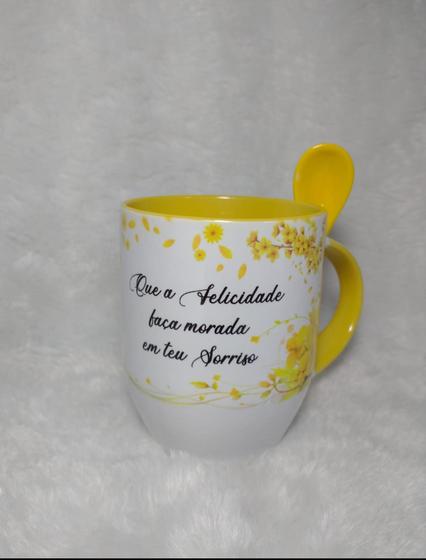 Imagem de Caneca de porcelanato com colher